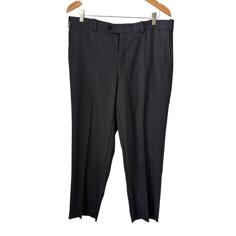 Aristo Eighteen Ari8to Plaid Stirling Wool Pants Trousers Career Dress Size 38